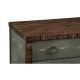 Faux Macassar Ebony & Anthracite Shagreen Double Chest of Drawers