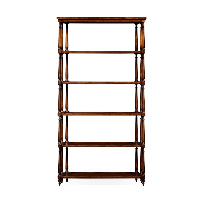 Five Tier Étagère with Triple Column Supports