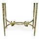Hammered Light Brown Brass Circular Side Table