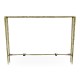 Hammered Light Brown Brass Rectangular Console
