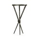 Hammered Antique Black Brass Circular Wine Table