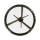 Hammered Antique Black Brass Circular Wine Table