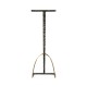 Hammered Antique Black Brass Sofa Drinks Table