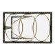 Hammered Antique Black Brass Sofa Drinks Table