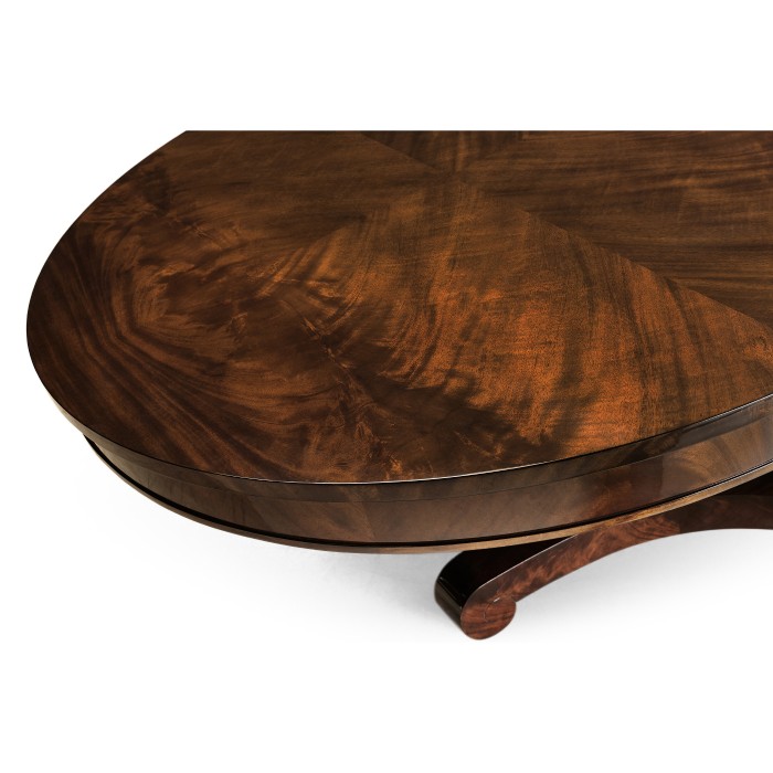 Traditional Mahogany Biedermeier Style Dining Table 88