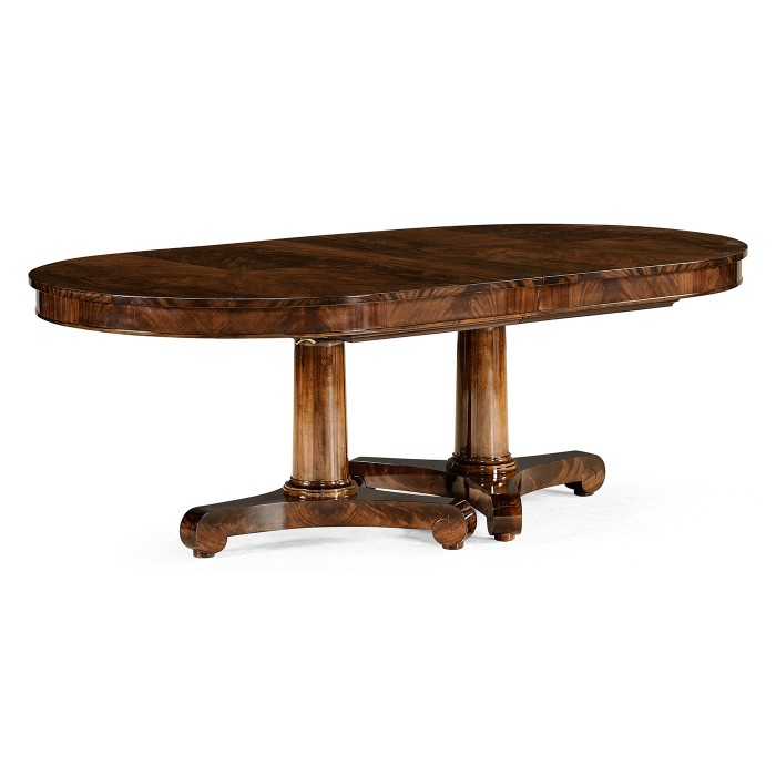 Traditional Mahogany Biedermeier Style Dining Table 88