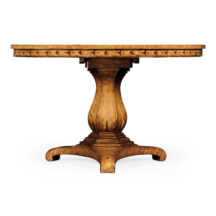Sheraton style flip top centre table