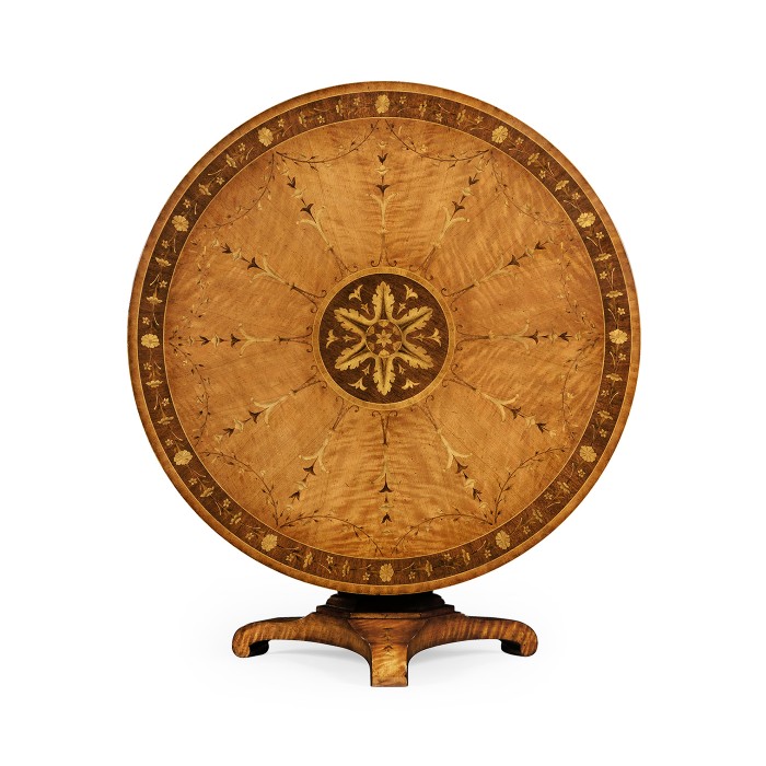 Sheraton style flip top centre table