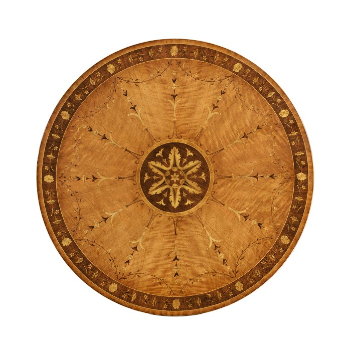 Sheraton style flip top centre table