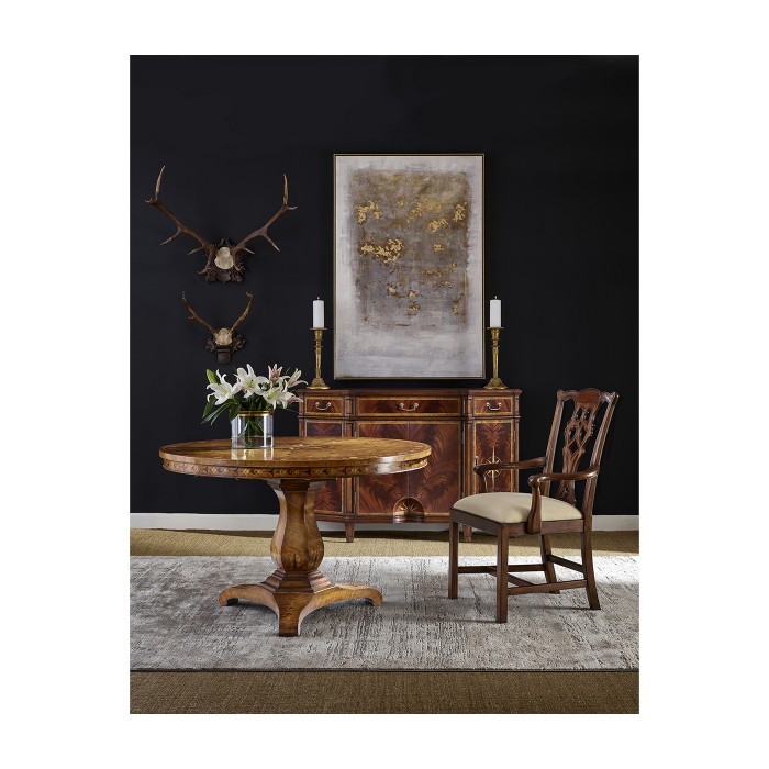 Sheraton style flip top centre table