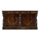 Mahogany Regency style buffet with scroll brackets
