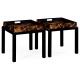 Hand Inlaid Tartan Butler's Tables