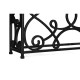 Width Rectangular Limed Wood Console with Wrought Iron Base 54
