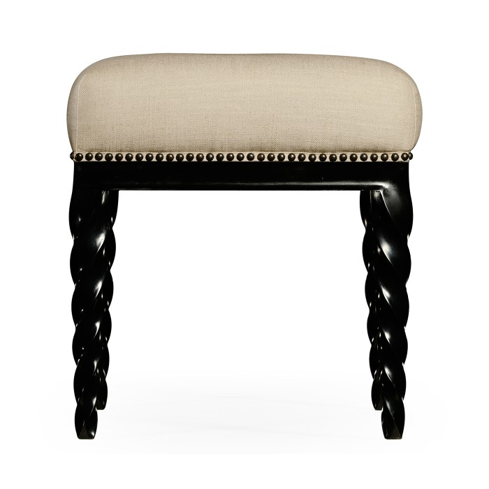 Black Barleytwist Stool