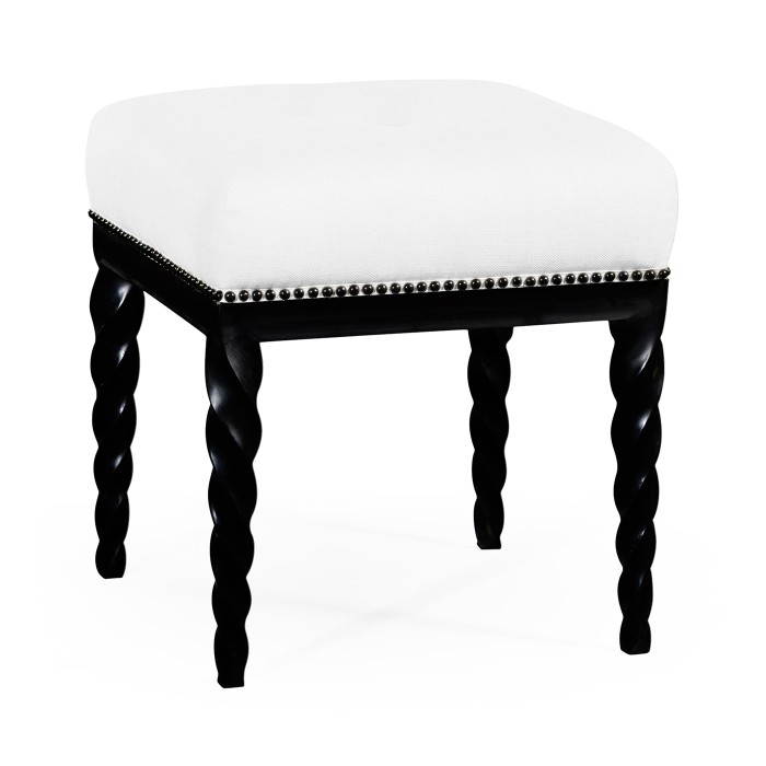 Black Barleytwist Stool
