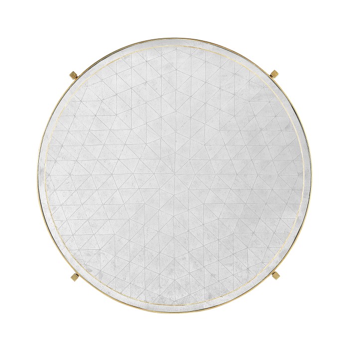 Églomisé Glass Gilded Coffee Table