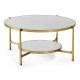 Églomisé Glass Gilded Coffee Table