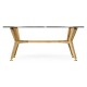 Midcentury Style Rectangular Oak Coffee Table
