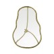 Hammered Light Brown Brass Freeform Lamp Table