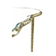 Hammered Light Brown Brass Freeform Lamp Table