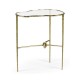 Hammered Light Brown Brass Freeform Lamp Table