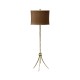 Brass hammered floor lamp