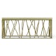 Hammered Light Brown Brass Coffee Table with Celadon Top