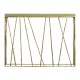 Hammered Light Brown Brass Console with Celadon Top