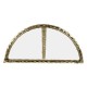 Brass hammered pair wall bracket tables