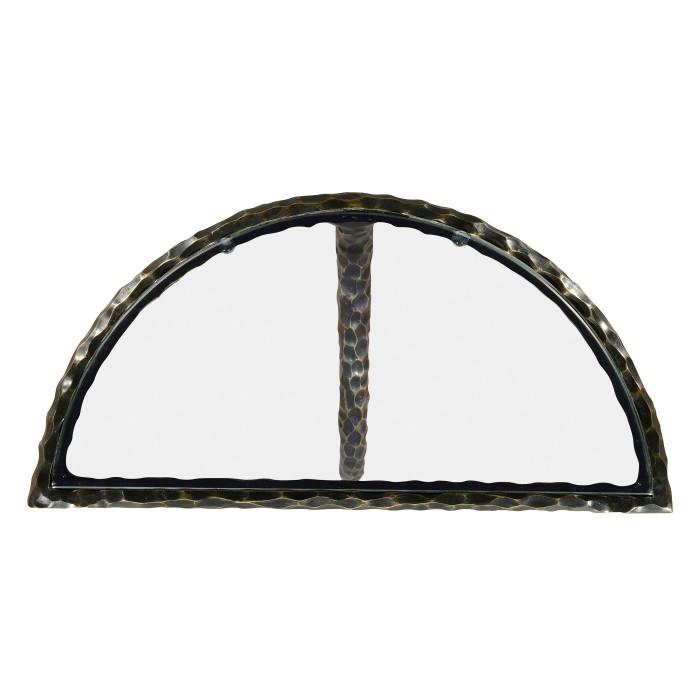 Bronze hammered pair wall bracket tables