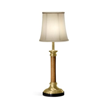 Brass & Leather Table Lamp