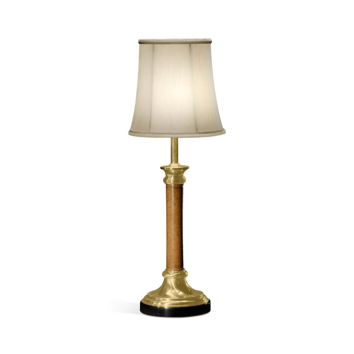 Brass & Leather Table Lamp