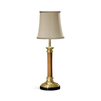 Brass & Leather Table Lamp