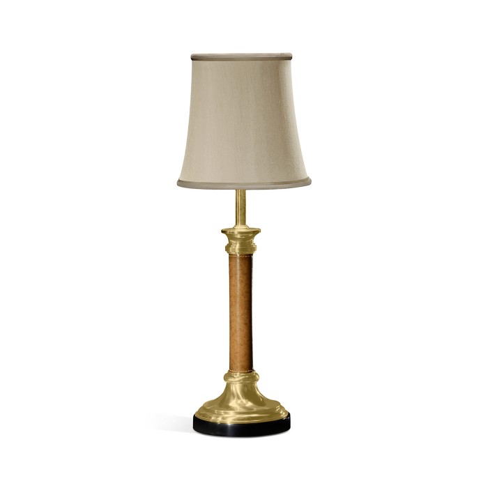 Brass & Leather Table Lamp