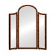 Art Deco style full length triple dressing mirror (Satin)
