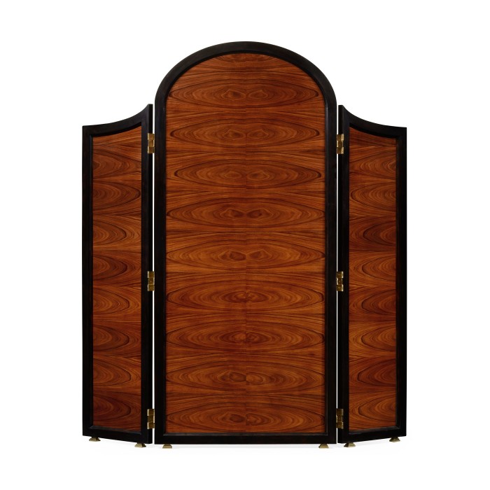 Art Deco style full length triple dressing mirror (Satin)