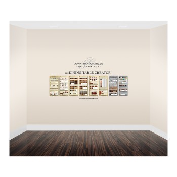Small custom dining graphic display