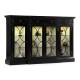 Traditional Four Door Breakfront Display Cabinet