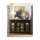 Traditional Four Door Breakfront Display Cabinet