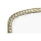 Carved and water gilded silver leaf overmantle mirror