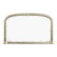 Carved and water gilded silver leaf overmantle mirror