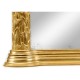 Carved and water gilded gold leaf overmantle mirror