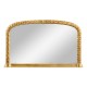 Carved and water gilded gold leaf overmantle mirror