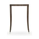 Macassar Ebony Lamp Table with White Brass Detail