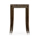 Macassar Ebony Nesting Tables with White Brass Detail