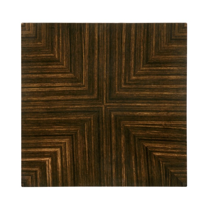 Macassar Ebony Nesting Tables with White Brass Detail