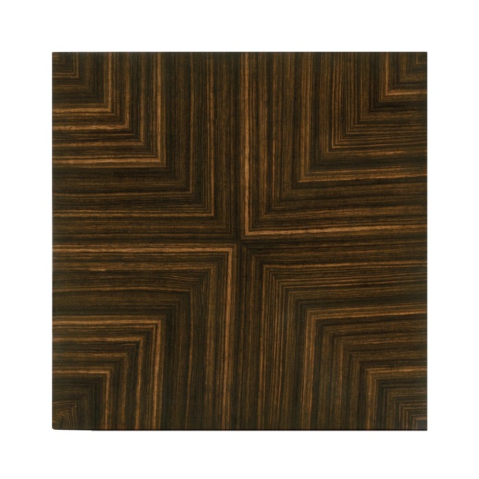 Macassar Ebony Nesting Tables with White Brass Detail