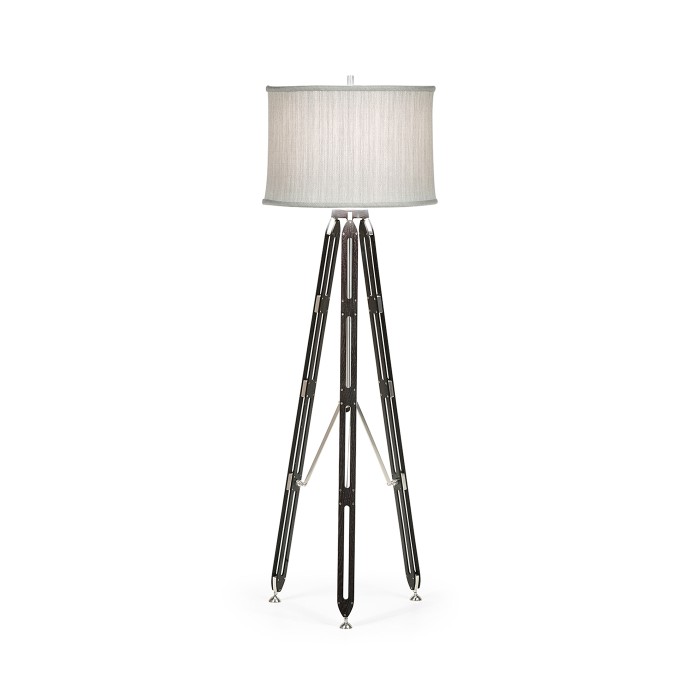 Black Mocha Oak Architectural Floor Lamp 64