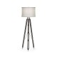 Black Mocha Oak Architectural Floor Lamp 64