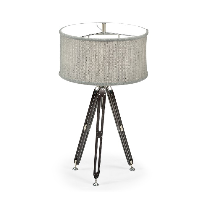 Black Mocha Oak Architectural Table Lamp 28